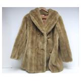 Nice Condition Vintage Faux Fur ALEUTIAN Coat - Approx Size Ladies