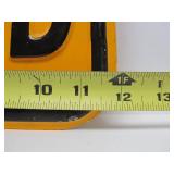 Vintage Heavy Embossed Steel Street Sign - STOP & YIELD