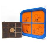 The Complete PEANUTS Comics Box Set & Vintage Metal Tray