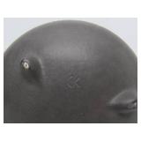 Signed Vintage Southwestern Art Pottery Footed Round Vase