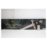 Awesome LARGE Stainless Steel Museum Replica - KING SOLOMON SWORD - New in Box #2
