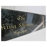 Awesome LARGE Stainless Steel Museum Replica - KING SOLOMON SWORD - New in Box #3