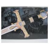 Awesome LARGE Stainless Steel Museum Replica - KING SOLOMON SWORD - New in Box #4