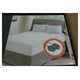 Cotton Heated Mattress Pad - Queen