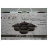 Bel Fer Gray Mini Ceramic Cocottes