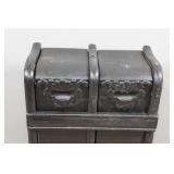 Antique Wooden Drawer Side Panel Assembly for Singer Treadle Sewing Machine Cabinet