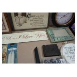 Assorted Home Décor - Wall Clocks, Wine Rack, Mirror, Candles, Frames