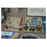 Assorted Home Décor - Wall Clocks, Wine Rack, Mirror, Candles, Frames