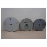*3* Hand Painted Circular Saw Blades