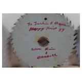 *3* Hand Painted Circular Saw Blades