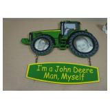 John Deere Sign and Figurines