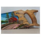 Hand Painted Saw