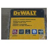*3* DeWalt 18 Ga 1/4" Narrow Crown Staples - 2,500 Each