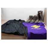 Boots and Clothing - Boots Size 10-10.5, Sweater Large