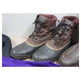 Boots and Clothing - Boots Size 10-10.5, Sweater Large