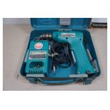 Makita Cordless Drill and Metal Sign