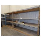 Grey Pallet Racking w/ Shelves