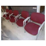 5 Red Chairs