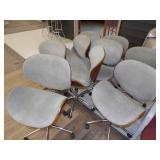 9 Gray Chairs