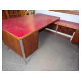Red Office - Desk, File Cabinets