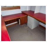 Red Office - Desk, File Cabinets