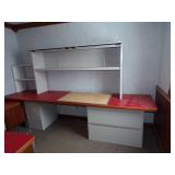 Red Office - Desk, File Cabinets