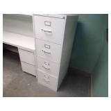 Green Office - Desk, Cabinet with Countertop, File Cabinet and Coatrack