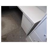Green Office - Desk, Cabinet with Countertop, File Cabinet and Coatrack