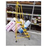 Yellow Steel Rolling Ladder