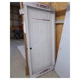 White Exterior Door with Jam 36"