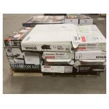 Massive Pallet of Brand Name Misc Faucets, Showers, Fixtures, Towel Bars, Bathroom Fans, Ceiling Fans, Lights, and More (Parts Only) (Great for eBay Sellers)