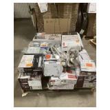 Massive Pallet of Brand Name Misc Faucets, Showers, Fixtures, Towel Bars, Bathroom Fans, Ceiling Fans, Lights, and More (Parts Only) (Great for eBay Sellers)
