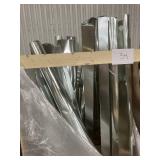 Massive Pallet of
  Hvac Tin Round Metal Duct Pipe Installation