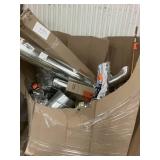 Massive Pallet of
  Hvac Tin Round Metal Duct Pipe Installation