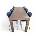 Pub Height Conference Table with 8 Pub Stools and Retails for $6700