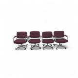 Set of 4 Vintage Steelcase Model 451 designed by Charles Pollock Sets of 4 are selling for $2000