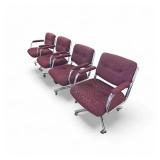 Set of 4 Vintage Steelcase Model 451 designed by Charles Pollock Sets of 4 are selling for $2000