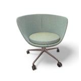 Vintage Keilhauer Juxta Low Back Swivel Lounge Chairs  Retails new for $1200