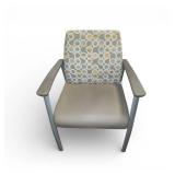 2 Arcadia Contract Haven guest chair designed for healthcare and commercial applications, featuring a metal frame and patterned upholstery.