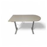 Peninsula Top Power Table Power Sit Stand Adjustable Height Desk with Memory Setting Retails for $1700
