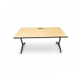 Portable Folding Table on Wheels 60x30x29