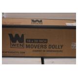 WEN 721830 1320-Pound Capacity 18-by-30-Inch Hardwood Mover’s Dolly, 2-Pack