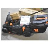 WEN 20839 20V Max 2-in-1 19-Inch Cordless Brushless Lawn Mower and Mulcher with Two 5Ah Batteries and Dual Port Charger