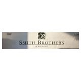 Smith Brothers of Berne Leather Loveseat - 61 in W x 34 in H x 33 in D, Brown