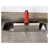 Tile Tools Set - Mud Pan, Floor Squeegee Head, Grout Float & Wood Handle