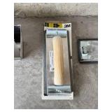 Tile Tools Set - Mud Pan, Floor Squeegee Head, Grout Float & Wood Handle