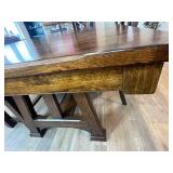 Thomas Cole Travers Mango Trestle Table with Leaves, Emerson Bench & Picardy II Chairs (4) - Retails $1,600