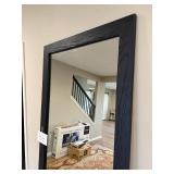 Black Floor Mirror - 79 in H x 26 in W - Freestanding Wood Frame