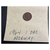 World Coins Lot - West Germany 1 Pfennig, 5 Pfennig, 10 Pfennig; Sweden 1 ÖRE