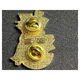 Vintage Jewelry - 12K GF Earrings, ASE Civil Engineers Pin, Hard Rock Cafe Lake Tahoe Pin, Krementz Cufflinks